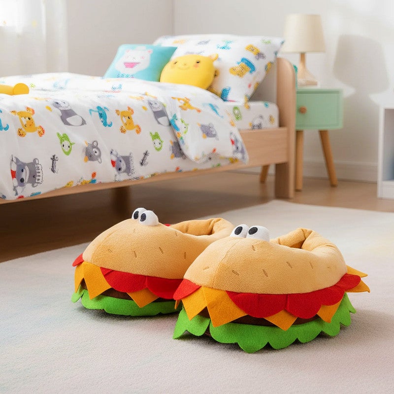 Lucky Kids Funny Cartoon Plush Slippers for Adults – Warm Fleece Memory Foam Indoor Shoes, Soft Cozy House Slippers with Non-Slip Sole for  Women - Image 5