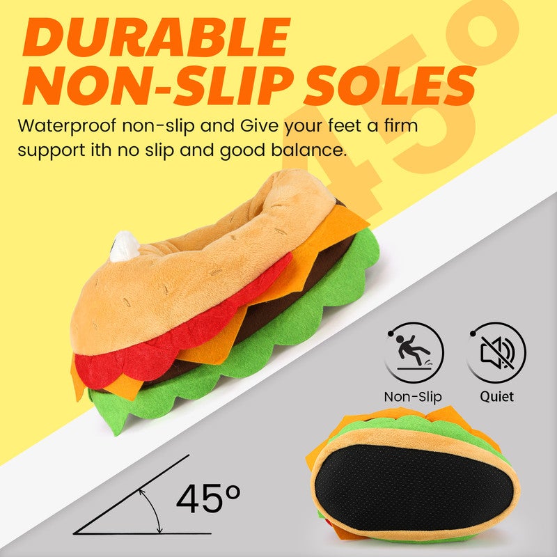 Lucky Kids Funny Cartoon Plush Slippers for Adults – Warm Fleece Memory Foam Indoor Shoes, Soft Cozy House Slippers with Non-Slip Sole for  Women - Image 4