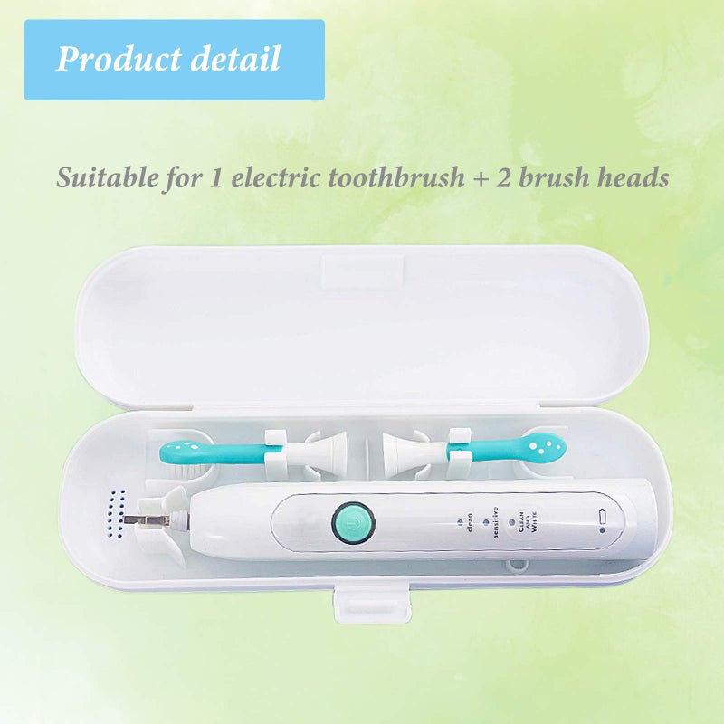 Hovesty 2 Pcs Electric Toothbrush Travel Case, Portable Toothbrush Holder for Oral-B Pro and Other Electric Toothbrush Set by Hovesty (Blue&White) - Image 3