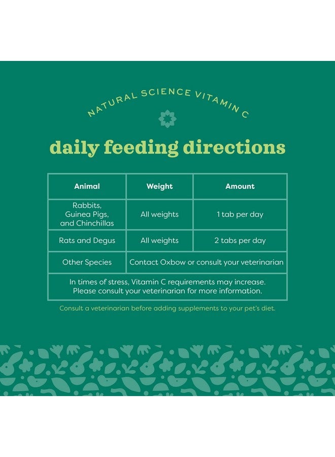 Oxbow Animal Health Natural Science Vitamin C Supplement, Vitamin C for Guinea Pig, Made with Oxbow Timothy Hay, Pet Supplements for Guinea Pigs, Veterinarian Formula, Made in USA, 8.4 oz - Image 2