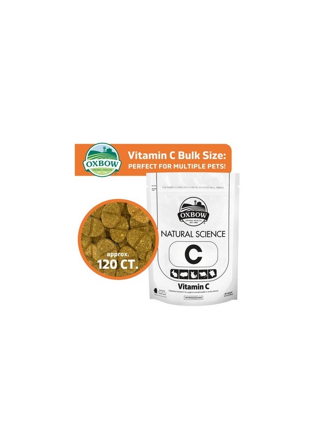Oxbow Animal Health Natural Science Vitamin C Supplement, Vitamin C for Guinea Pig, Made with Oxbow Timothy Hay, Pet Supplements for Guinea Pigs, Veterinarian Formula, Made in USA, 8.4 oz - Image 1