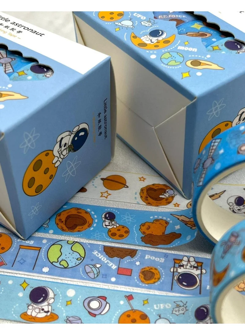 Kağıt Gemi Dükkan Paper Ship Shop Little Astronaut Blue 4-Piece Washi Tape Set / Washi Tape / Bullet Journal / Scrapbook