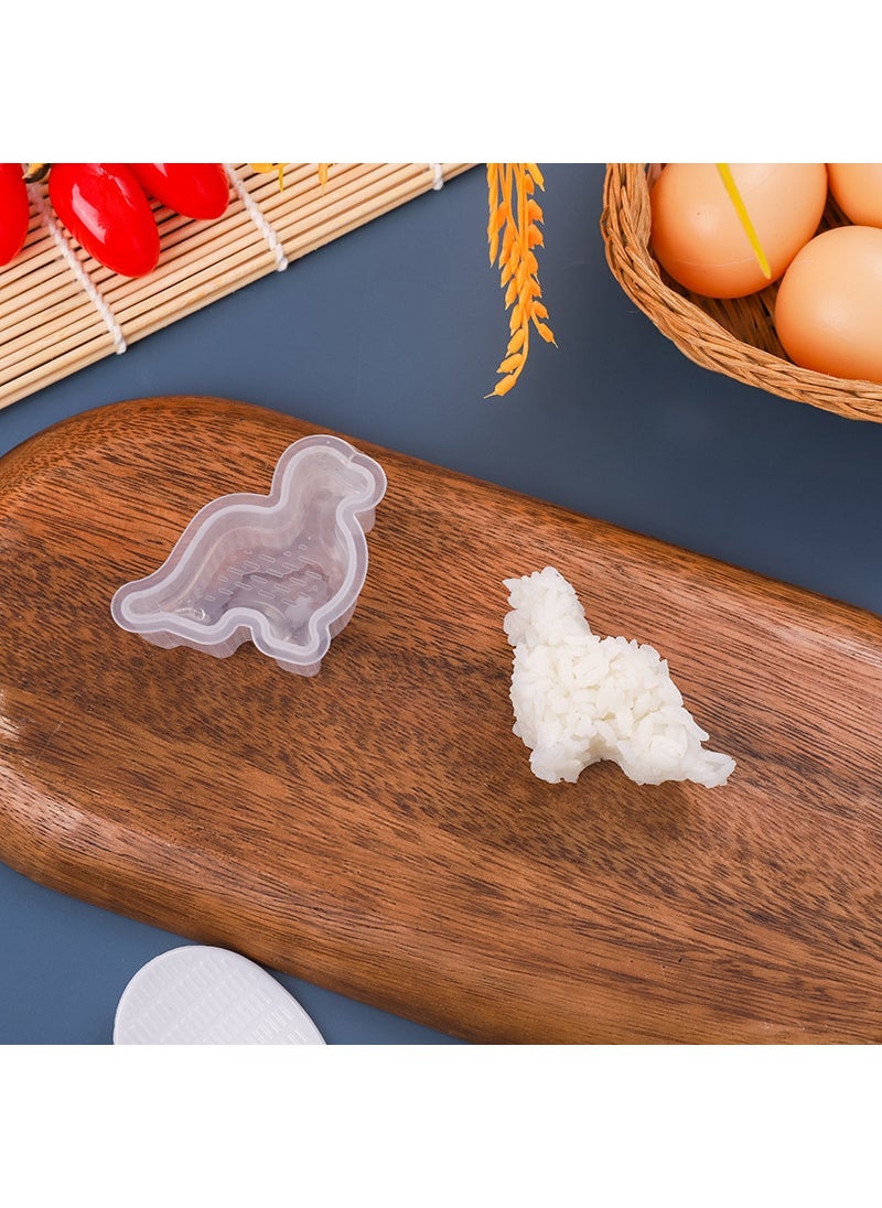 Cross-border special triangle sushi rice ball pinch mold childrens rice ball grinding tool food grade rice ball artifact wholesale 16# transparent dinosaur