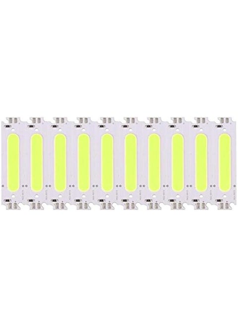 COB LED Panel, 10Pcs 12V 2W COB Chip Light Source, LED Integrated Chip Light Panel Bulb Flood Lamp for Bedroom, Ceiling, Kitchen(Green), COB Flexible High Density Uniform Light