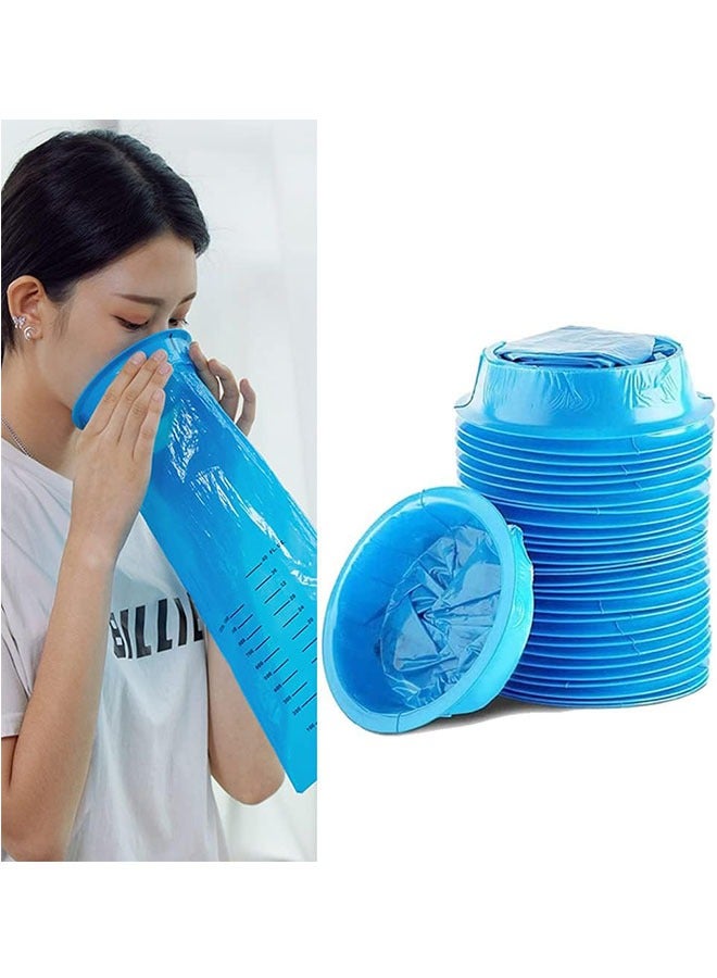 15 Pack Vomit Bags Disposable, 1000ML Emesis Bags Disposable Portable Throw,for Morning Sickness, Kids, Pregnant Woman, Car Motion Sickness, Leakproof and Puncture-Proof - Image 1