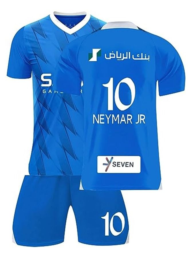 NEYMAR Al Hilal Saudi Home Neymar Jersey Football Tshirts Short Sleeve Sports - Image 1