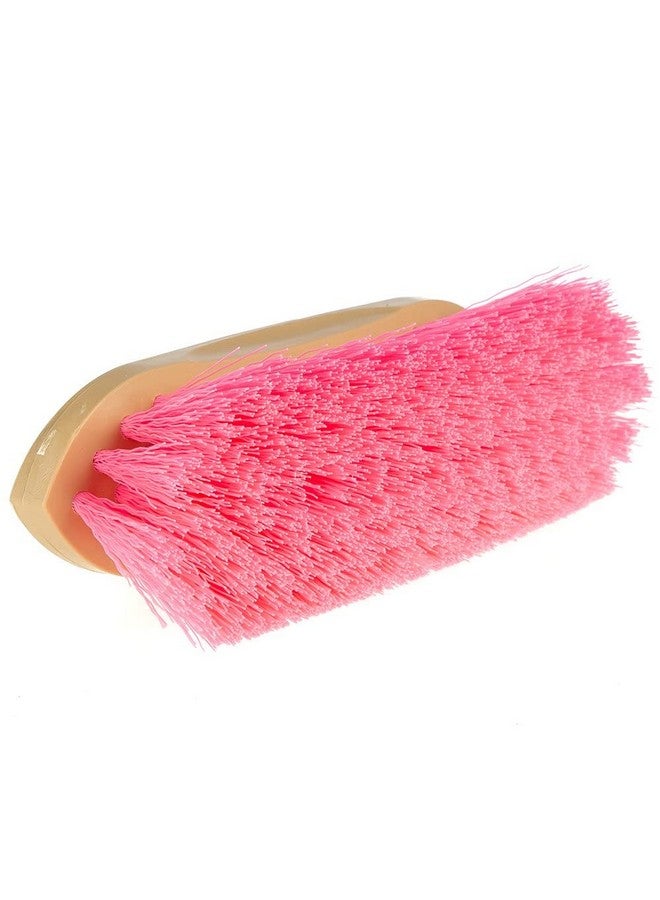 ديكر فرشاة ديكر مانوفاكتشرينغ جريب فيت للعناية بالخيول، شعيرات صناعية وردية اللون - Image 2