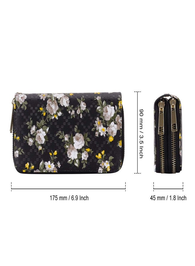 XEYOU Double Zipper Long Clutch Wallet Cellphone Wallet for Women with Removable Wristlet Strap for Credit Card, Cash, Coin, Bill - Image 2