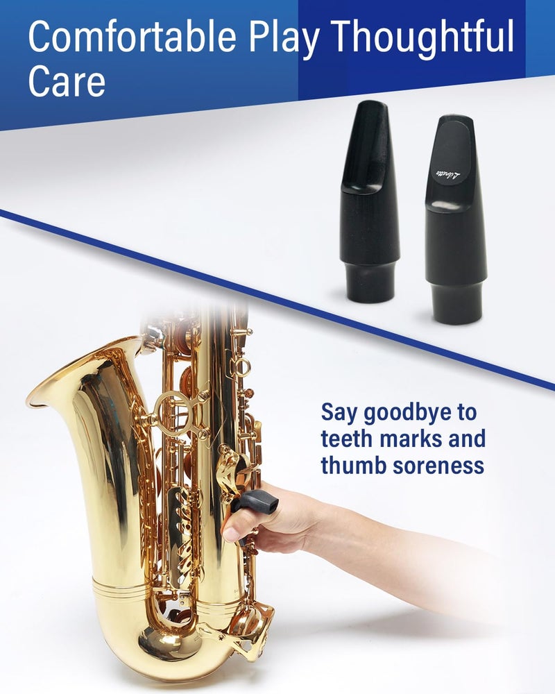 Libretto Alto Saxophone Cleaning Kit with EVA Case, Including 2 Microfiber Cleaning Swabs, 16 Mouthpiece Cushions, Mouthpiece Brush, Dust Brush, Thumb Cushion, 3 Microfiber Pad Dryers. - Image 5