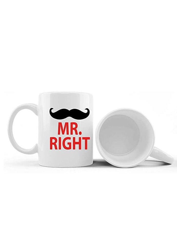PRINTSHOP4ME Happy Anniversary Couple Mug Gifts | Best Anniversary MUG | Wedding Anniversary Mug | Anniversary Couple Mug| COFFEE MUG - Set of 2 Pcs (Design 4)  - Image 2
