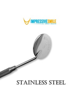 Impressive Smile Impressive Smile Stainless Steel Dental Mirror #5 with Handle 6.5", Dentist Tool for Teeth Cleaning Inspection, Eyelash Extensions Mirror, Inspect Instrument for Makeup  - Image 2