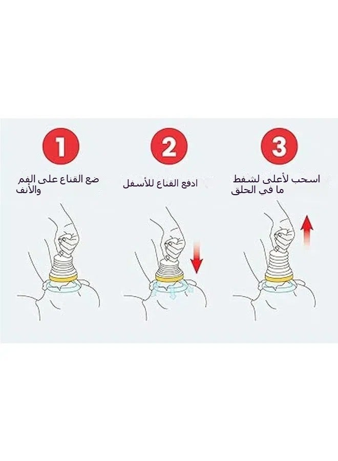 general طقم السفر الأصفر – معدات إنقاذ من الاختناق، معدات إسعاف أولي محمولة للأطفال والبالغين، معدات شفط مجرى الهواء المحمولة - Image 4