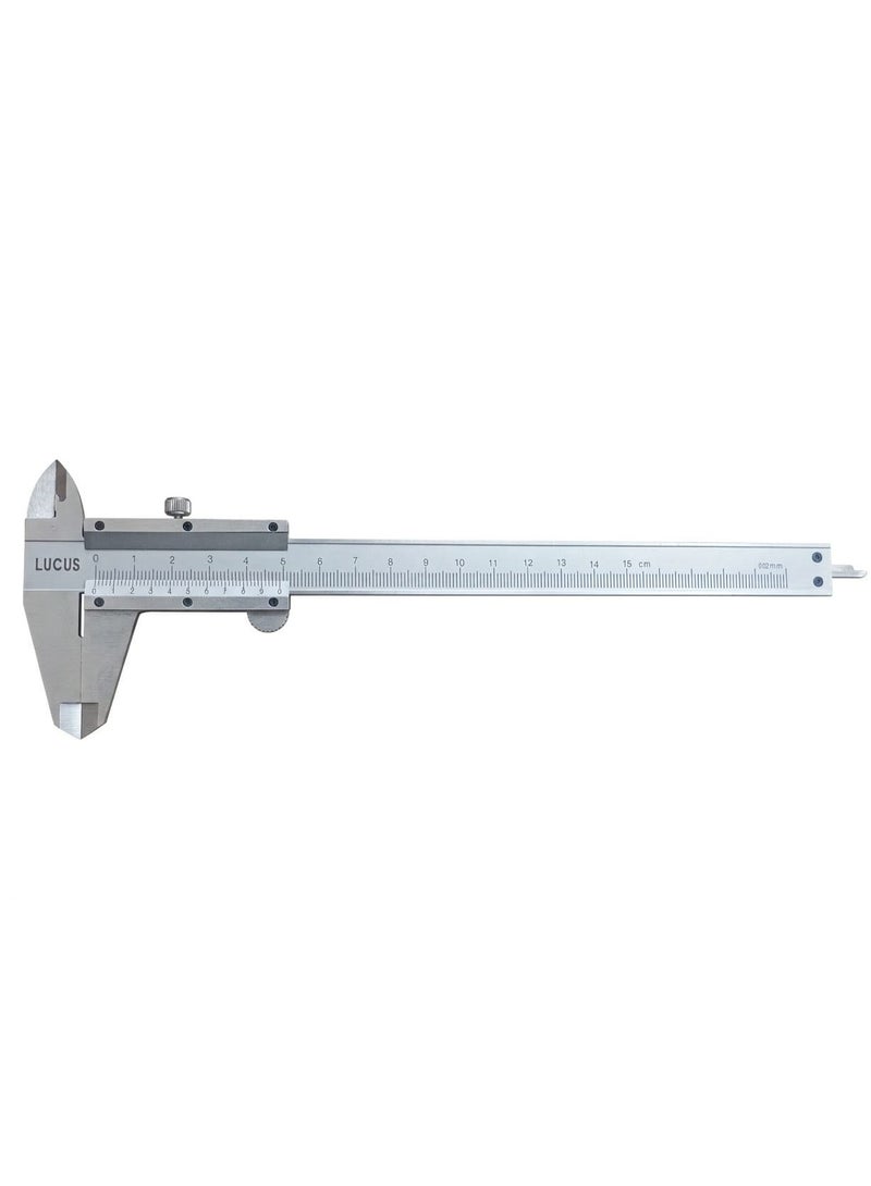 lucus 0-6 Inch/ 150mm Heavy Duty Best Quality Vernier Caliper High Precision Slide Caliper Measuring Tool (Inch/Metric) - Image 1