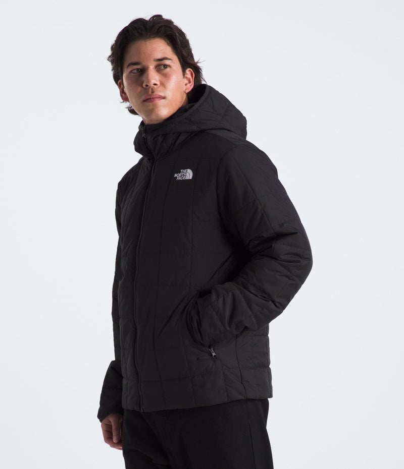 THE NORTH FACE Men's Junction Insulated Hoodie | Water Resistant Jacket with Heatseeker Insulation, 3-Piece Hood & Secure Zip Pockets, TNF Black, Large - Image 3