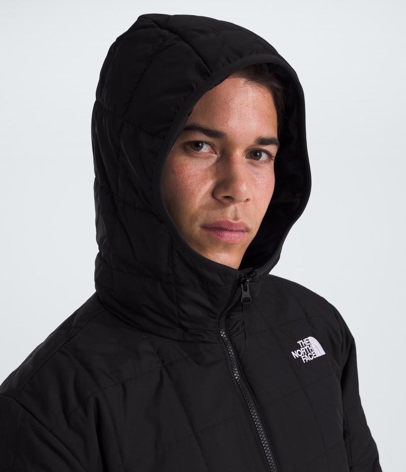 THE NORTH FACE Men's Junction Insulated Hoodie | Water Resistant Jacket with Heatseeker Insulation, 3-Piece Hood & Secure Zip Pockets, TNF Black, Large - Image 5