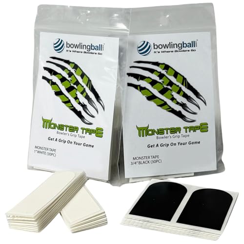 bowlingball.com Monster Tape - Thumb/Finger Tape for Sizing & Consistent Release - Bowling Accessory, Multiple Sizes, Colors, Textures & Quantities - Image 2