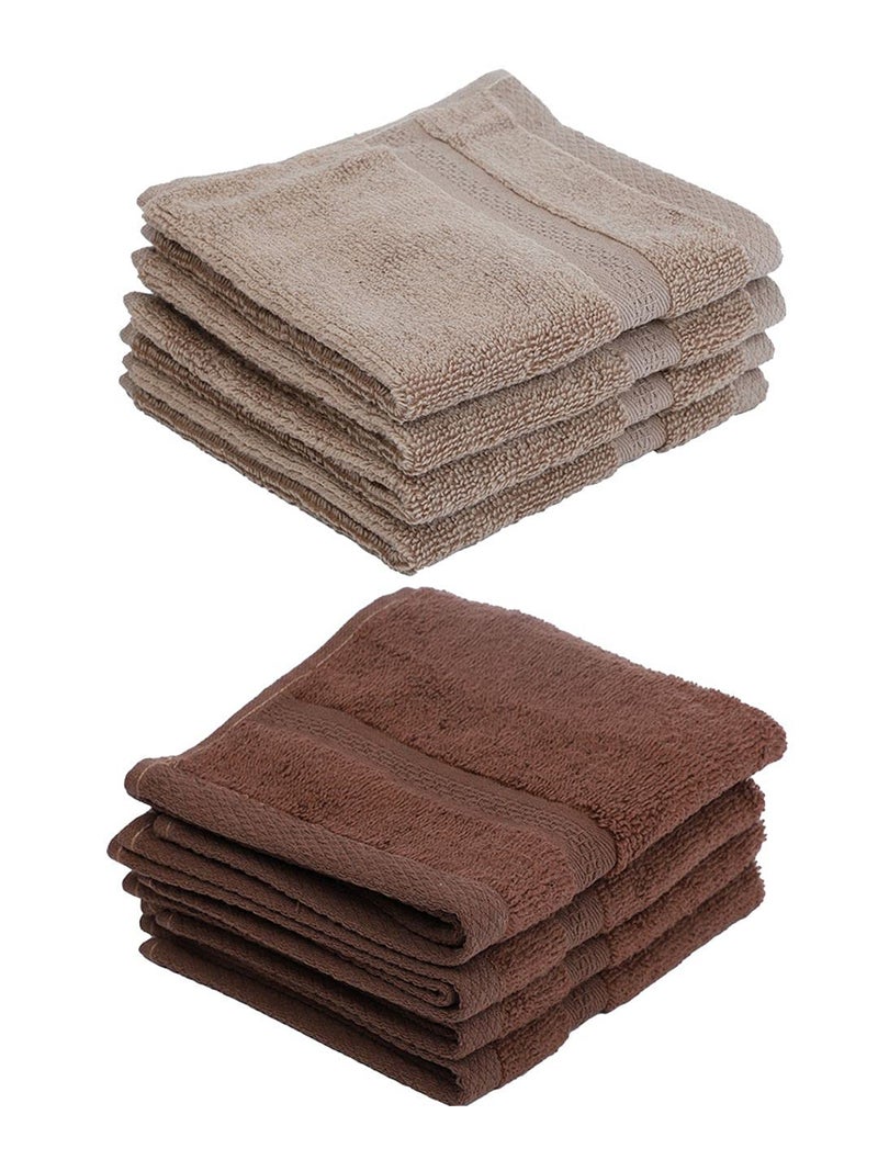 BIANCA Ultra Soft Zero Twist 100% Cotton Towel-8pc Face Towel (Paradiso) | Super Absorbent, Fluffy | AeroCore Organic Technology - for Men, Women, Gym, Kitchen Solid-Multi - Image 3