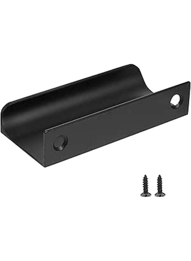 Matte Black 80mm Invisible Cabinet Pull Handle For Gap Wardrobe Drawer - Image 1