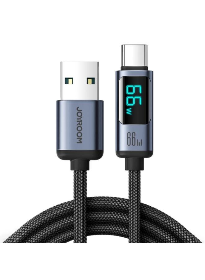 Prism Series Digital Display Fast Charging Data Cable S-AC066A16 - Image 1