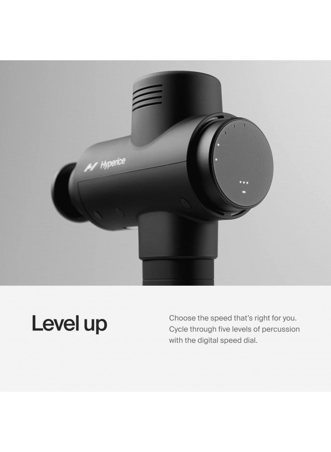 HYPERICE Hypervolt 2 Pro - Featuring Quiet Glide Technology - Handheld Percussion Massage Gun | 5 Speeds, 5 Interchangeable Heads | Helps Relieve Sore Muscles and Stiffness FSA-HSA Approved - Image 4