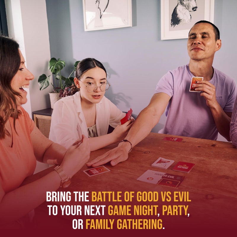 Exploding Kittens Good vs. Evil 2-5 Players - Ages 7+ - Inspired by Netflix Show - Party & Family Card Game for Kids & Adults - Image 5