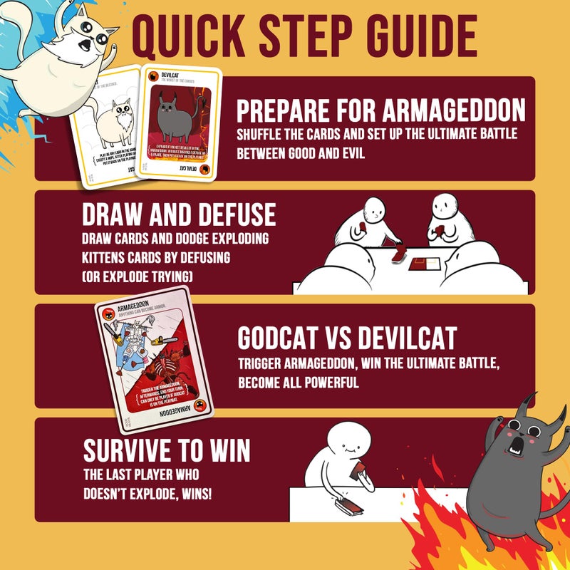 Exploding Kittens Good vs. Evil 2-5 Players - Ages 7+ - Inspired by Netflix Show - Party & Family Card Game for Kids & Adults - Image 4