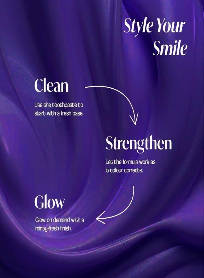 STIM Spark Instant Whitening Toothpaste | Instantly Whiter Looking Teeth | Whitening Toothpaste for Yellow Teeth | Enamel-Safe Colour Correcting Purple Tech | Oral Beauty Toothpaste - Image 5