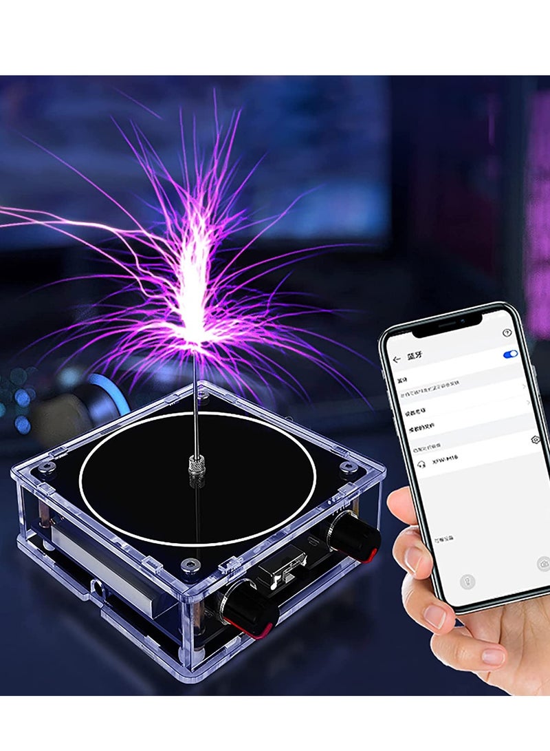 Bluetooth Music Tesla Coil with Touchable Lightning Arc and Plasma Speaker for Desktop Science Experiments and Teaching - Image 2