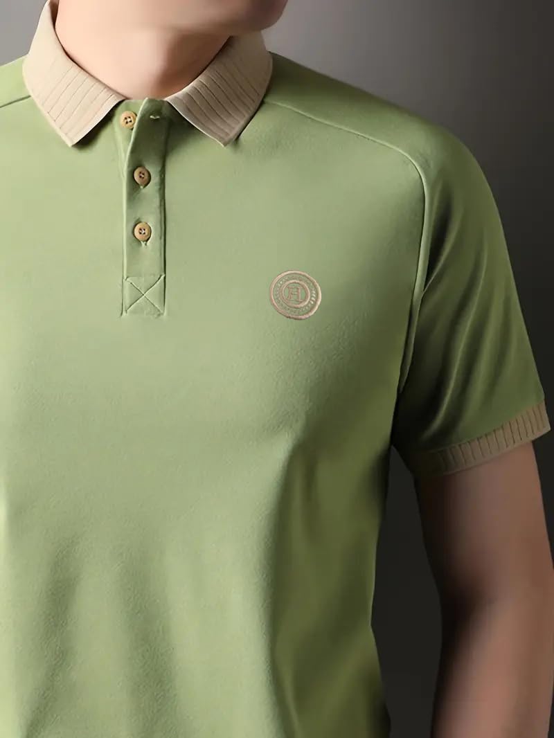 Lymio Polo T Shirt for Men || Men Casual T-Shirt || Polo (Polo-89-Pista-M) - Image 5