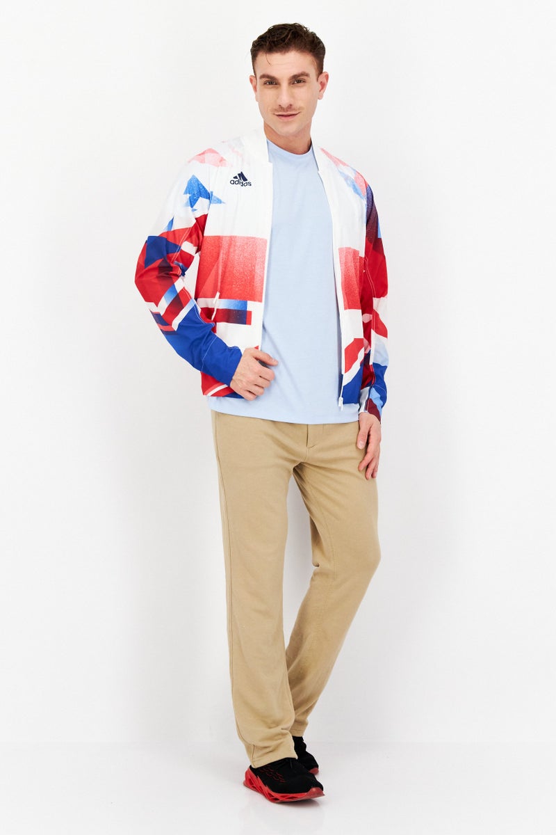 Adidas Men Sportswear Fit Outdoor Windbreaker Jacket, Multicolor - Image 2