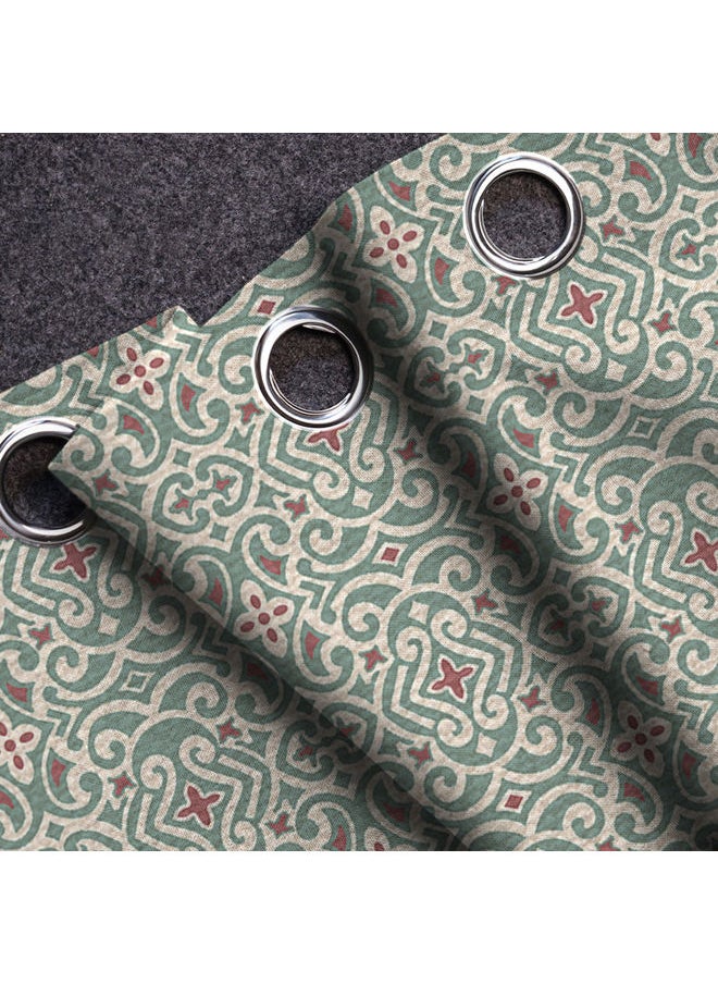 Naguib Selim Linen Velvet Sabia Curtains Modern Design Steel Grommets140X280Cm  - Image 3