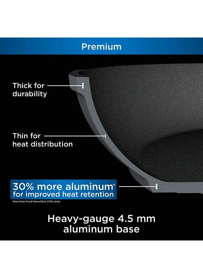 Ninja Ninja C30235 Foodi NeverStick Premium 3.5-Quart Saucepan with Glass Lid, Hard-Anodized, Nonstick, Durable & Oven Safe to 500°F, Slate Grey  - Image 5