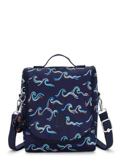 kipling New Kichirou Fun Ocean Print Large Lunch Bag With Trolley Sleeve  - Image 1