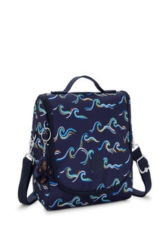 kipling New Kichirou Fun Ocean Print Large Lunch Bag With Trolley Sleeve  - Image 3