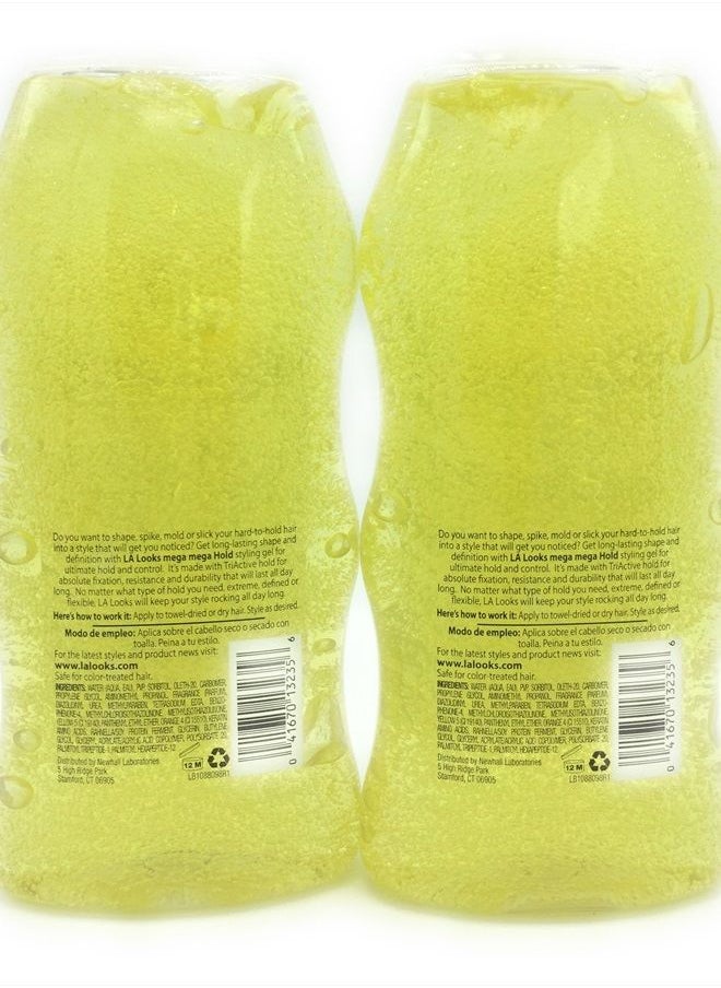 la looks - La Looks Gel #9 Mega Mega 20 Ounce (Yellow) (591ml) (2 Pack) - Image 1