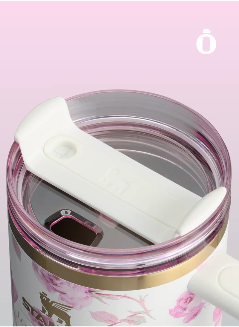 Stanley - The Stanley x LoveShackFancy Quencher 40OZ Ribbon Rosa,Presented in Elegant Gift-Ready Packaging - Image 1