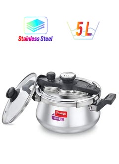 Prestige Prestige Svachh Clip-on 5 Litre Stainless Steel Pressure Handi  - Image 1
