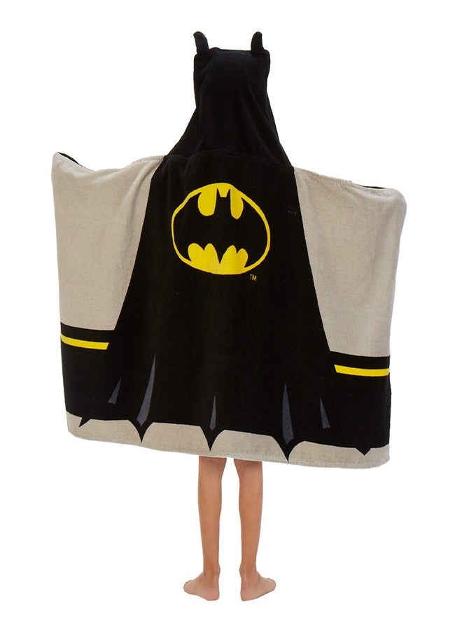 Franco Batman Kids Bath/Pool/Beach Super Soft Cotton Terry Hooded Towel Wrap, 24" x 50", By Franco - Image 2