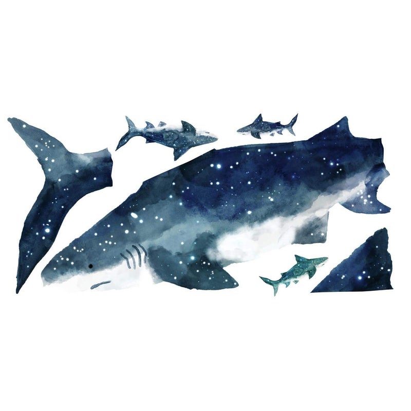 RoomMates RMK4014GM Shark Peel and Stick Giant Wall Decals - Image 2