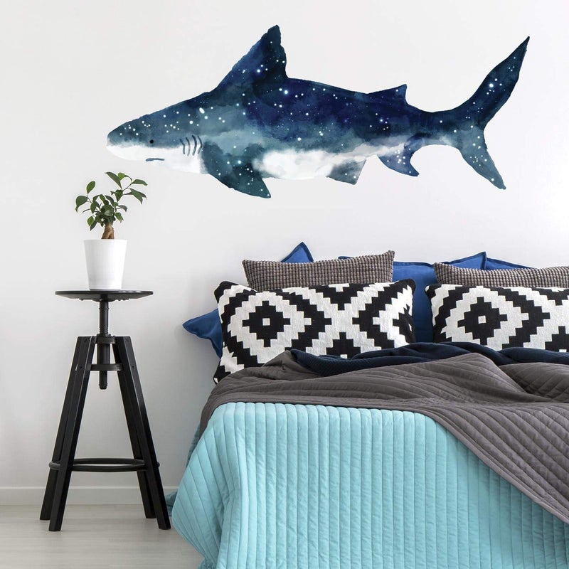 RoomMates RMK4014GM Shark Peel and Stick Giant Wall Decals - Image 1