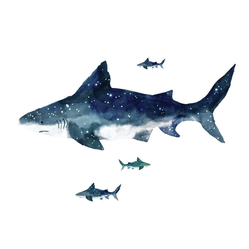 RoomMates RMK4014GM Shark Peel and Stick Giant Wall Decals - Image 3