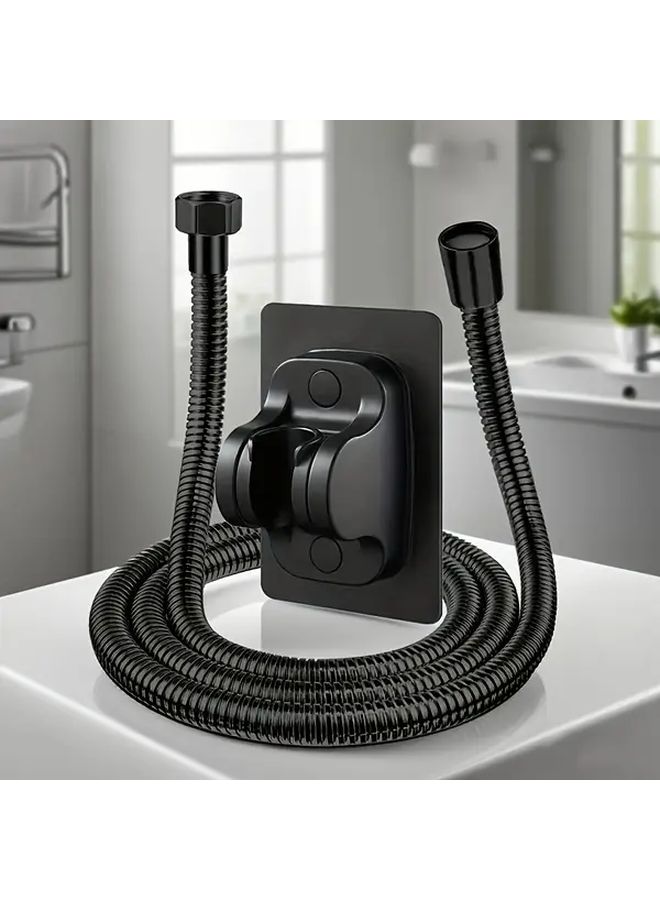 Heavy Duty Shower System Set With Adjustable Rain Shower Head And 57 87in Hose No Drill Wall Mounted Bracket - Image 1