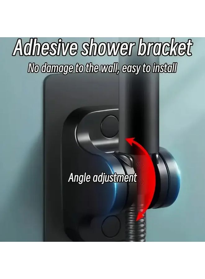 Heavy Duty Shower System Set With Adjustable Rain Shower Head And 57 87in Hose No Drill Wall Mounted Bracket - Image 2