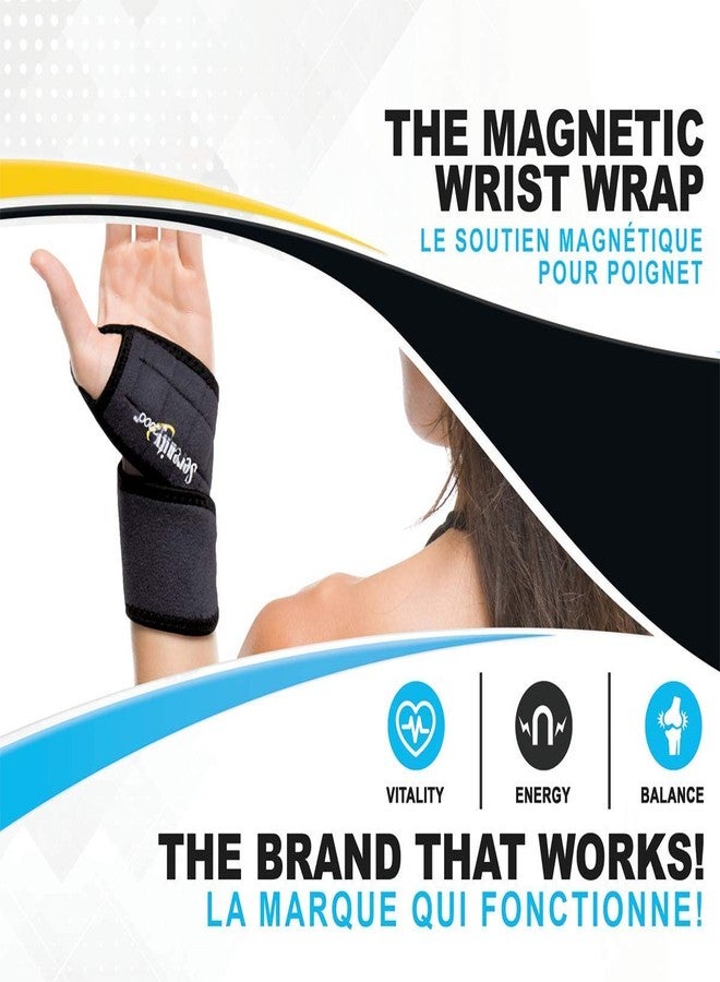 Serenity2000 Magnetic Wrist Support Wrap – Deep Penetrating Magnetic Therapy for Pain Relief, Arthritis & Carpal Tunnel – Adjustable Neoprene Brace with Thumb Loop, One Size Fits All for Left and Right - Image 1