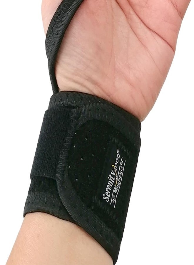 Serenity2000 Magnetic Wrist Support Wrap – Deep Penetrating Magnetic Therapy for Pain Relief, Arthritis & Carpal Tunnel – Adjustable Neoprene Brace with Thumb Loop, One Size Fits All for Left and Right - Image 4