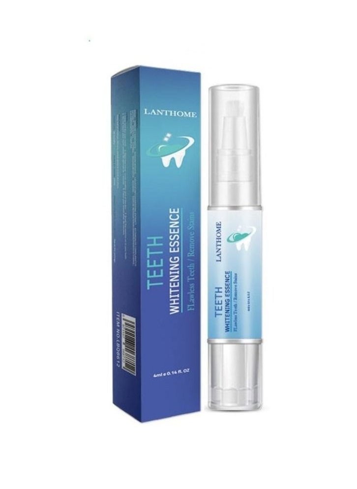Lanthome 4 ml Of Teeth Whitening Essence Filled Pen Instant Remedy For Dirty Tooth Oral Stain Remover Pen Teeth Whitening Essence Pen Deep Effective And Painless For Sensitive Teeth Smile Confidently  - Image 1
