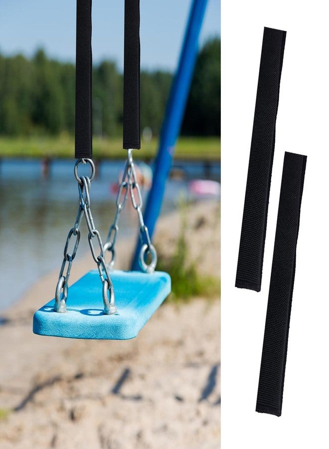 TTFdacai 2 Pcs Swing Chain Cover, Chain Covers for Swings, Swing Handle Grip Sleeve Swing Fence Chains for Playground Swing Sets, Gardens, Patios, Porches, Backyards, and Outdoor Locations (Black) - Image 5