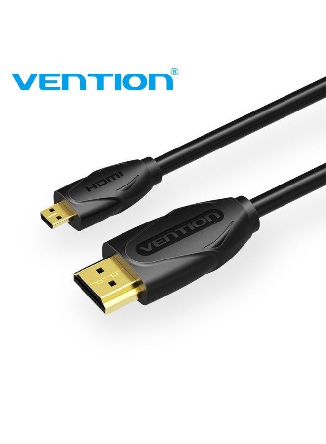 VENTION Micro HDMI Cable 1.5M Black Model # VAA-D03-B150 - Image 1