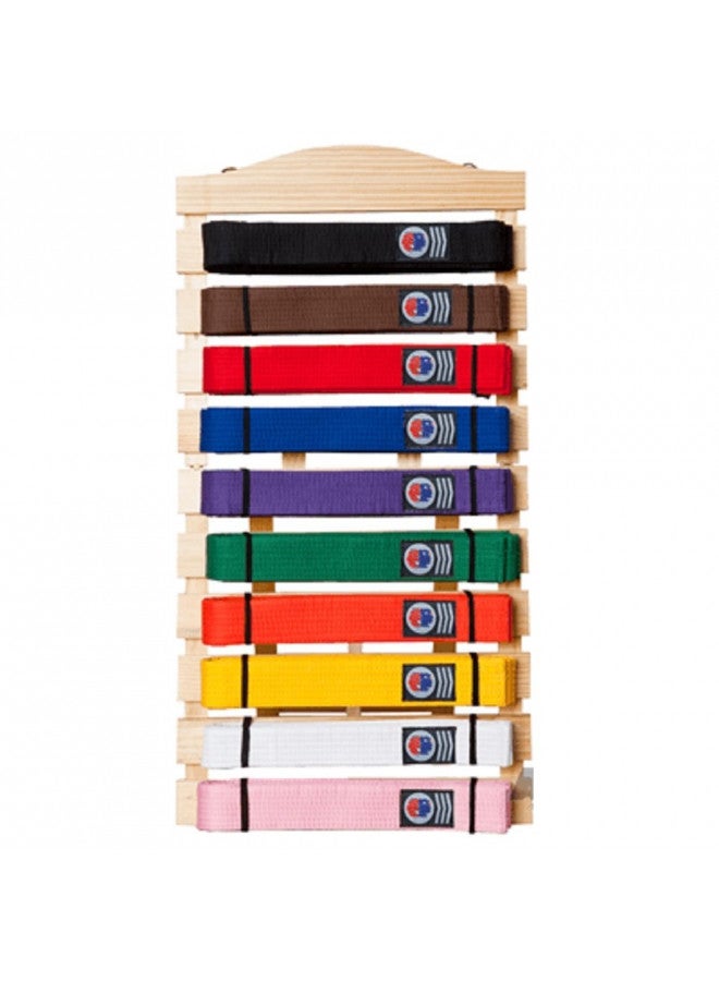 AWMA Ten Level Martial Arts Karate Belt Display