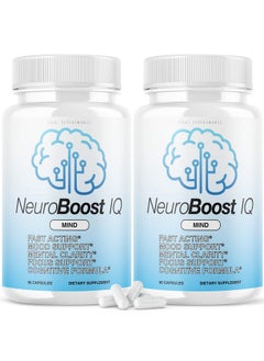 IDEAL PERFORMANCE (2 Pack) Neuro Boost Iq Supplement Brain Pills Mind Ben Carson Neurobooster Neuroboostiq (120 Capsules)  - Image 1